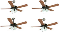 Orient Electric Electric Subaris 1300mm pack of 4 1300 mm 5 Blade Ceiling Fan(Antique Brass, Pack of 4)