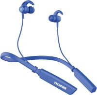 TECHFIRE Fire 500v2 Neckband hi-bass Wireless Bluetooth headphone Bluetooth Headset(Blue, In the Ear)