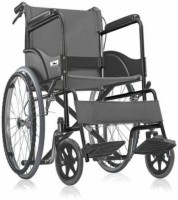 Mede-Move Medequip Healthcare Folding Metal Steel Wheelchair with Dual Break and Seat Belt Manual Wheelchair(Self-propelled Wheelchair, Attendant-propelled Wheelchair)
