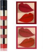 ZLENT 4 in 1 highly pigmented glossy Liquid Lipstick(Red, 18 ml)