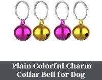 FOODIE PUPPIES Plain Colorful Charm Collar Bell for Dog, Puppies & Cat Dog Everyday Collar(Large, Pink, Yellow)