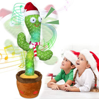 Oxhox Dancing Cactus Toy,Talking Repeat Singing Sunny Cactus Toy 120 Songs for Baby(Green)