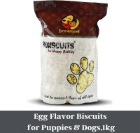 FOODIE PUPPIES Treat Biscuits (Egg) Egg 1 kg Dry New Born, Young, Adult Dog Food
