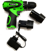 FixBold Cordless Screw Driver Cum Drill Machine 12V Li-ion Pistol Grip Drill Corded Screw Driver with Reverse Switch 1300RPM Drywall Screw Gun(Cordless)