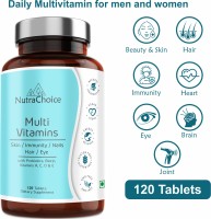 NutraChoice Multivitamin Tablets for Men and Women, 40 Nutrients with Probiotics(120 Tablets)