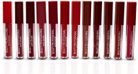 SKINPLUS Super stay matte ink bold lip color liquid lipstick combo pack of 12(WHITE, 7.5 ml)