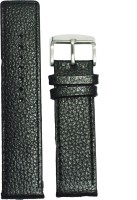 KOLET Parallel Dotted 22B 22 mm Genuine Leather Watch Strap(Black)
