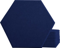umi BE-1412 Hexagon polyester fiber panel 14x12x0.4in 12No. pack in Dark Blue Color Analog Sound Mixer