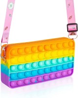 coolcold Pop Pencil Case it Pops Purse Handbag, Girls Popit Popitsfidgets Bag(Multicolor)