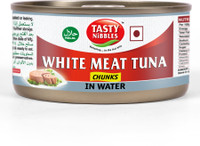 Tasty Nibbles WHITE MEAT TUNA CHUNKS WATER Sea Foods(185 g)
