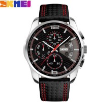 Skmei MARKS-9106- RED Executive Analog Watch For Men
