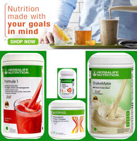 Herbalife Nutrition Formula 1 Nutritional Shake Mix Strawberry,Shakemate,Protein 200gm,Afresh Ginger Combo(1250 gm)