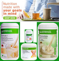 Herbalife Nutrition Formula 1 Nutritional Shake Mix Vanilla,Shakemate,Protein 200gm,Afresh Lemon Combo(1250 gm)