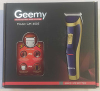 Geemy GM 6005 Trimmer 60 min  Runtime 36912 Length Settings(Blue)