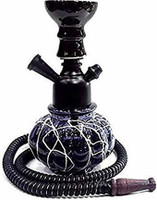 Bezak Kharbuza Shaped Black Hookah Set 12 Inches 12 inch Glass Hookah(Black)