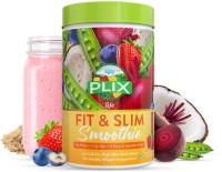 Plix Fit & Slim Chocolate Smoothie Meal Replacement Drink, High Fibre for Digestion Protein Shake(500, Strawberry)