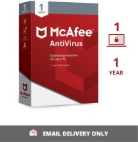 McAfee 1 PC 1 Year Anti-virus (Email Delivery - No CD)(Standard Edition)