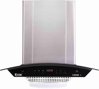 Ezik Chase Plus 60 cm 1200 m3/hr Filter less Chimney Motion Sensor Control Black Auto Clean Wall Mounted Chimney(BLACK 1200 CMH)