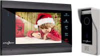 active pixel Wired Doorbell Intercom System,with 7 Inch Monitor Camera Video Door Phone(Wired Both Way)
