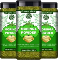 Organic Vision Moringa Leaf Powder for Weight Loss-Super Food Dietary Supplement(3 x 150 g)