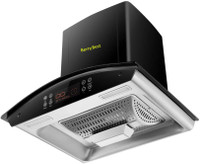 TrustTech Berry Best Brio Super 60 cm Auto Clean Motion Sensor (Black) Auto Clean Wall Mounted Chimney(Black 1200 CMH)