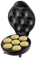 Feeling mall Mini Cupcake Maker 7 Hole 1000W Non-Stick Breakfast Maker Double Sided Heating Electric Tandoor