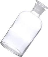 Salco Reagent Bottle (Narrow Mouth) with Glass Stopper Laboratory Chemicals (100 ML) Laboratory Dropper Bottle(Borosilicate Glass 100 ml Pack of1)