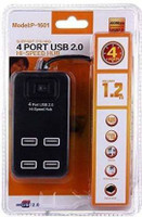 SINGING NOISE USB 2.0 to 4 Ports USB 2.0 High Speed 480 Mbps HUB with Power Switch for Pen drives / Cameras / Mobiles / PC USB Cable, Laptop Accessory, USB Charger(Black)