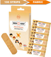 Medigrip Total Band Aid Fabric (Pack of 100) Adhesive Band Aid(Set of 1)