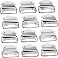 BUCKLER Stainless Steel Butterfly- Silver 12 Pieces Chest Handles Stainless Steel Cabinet/Drawer Handle(Silver Pack of 4)