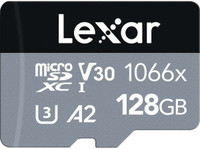 Lexar PROFESSIONAL 1066X 128 GB MicroSDXC UHS Class 1 160 MB/s  Memory Card(With Adapter)