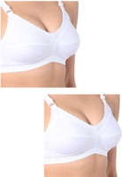 INNER TOUCH Women Full Coverage Non Padded Bra(White)