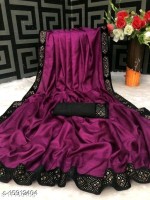 pd fashion Self Design Fashion Art Silk Saree(Purple)
