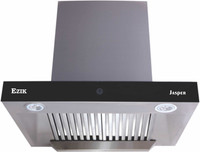 Ezik Jasper 60 cm 1100 m3/hr Filter less Chimney Motion Sensor Control Black Auto Clean Wall Mounted Chimney(STAINLESS STEEL 1100 CMH)