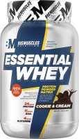 BIGMUSCLES NUTRITION Essential Whey Protein | 24g Protein with Digestive Enzymes, Vitamin & Minerals Whey Protein(1 kg, Cookie & Cream)