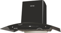 Ventair Crysta Music 90 Auto Clean Wall Mounted Chimney(Black 1400 CMH)