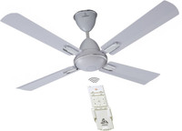 JUPITER Quadcopter BLDC Snow White 48" (1200 mm) Energy Efficient Remote Controlled C/Fan 1200 mm BLDC Motor with Remote 4 Blade Ceiling Fan(White, Pack of 1)