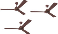 ORPAT money saver 1200 mm BLDC Motor with Remote 3 Blade Ceiling Fan(Brown, Pack of 3)