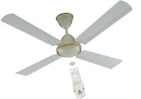 JUPITER Quadcopter Royal Ivory BLDC 48" (1200 mm) Energy Efficient Remote Controlled C/Fan 1200 mm BLDC Motor with Remote 4 Blade Ceiling Fan(Royal Ivory, Pack of 1)