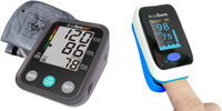 AccuSure Combo Pack of AS9 Pulse Oximeter Machine Comes with AS9 Fully Automatic. AS Series Bp Monitor(Multicolor)