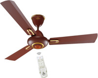 JUPITER Maharaja BLDC 3 Blades Matt Brown 48" (1200 mm) Energy Efficient Remote Controlled C/Fan 1200 mm BLDC Motor with Remote 3 Blade Ceiling Fan(Brown, Pack of 1)