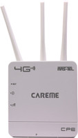 CareME No Buffer, No Waiting, Hi Speed Stable Internet Speed 300Mbps 4G Router 2.4 GHz, 2.4 GHz 300 Mbps Wifi Speed Dual Band External Antenna MiFi (Sim Based)(White)