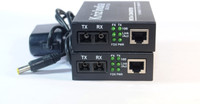 Kriz India MEDIA CONVERTER -DUAL FIBER (1 PAIR) - DUPLEX - 10/100-20KM Network Switch(Black)