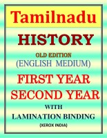 Tamilnadu Board History Books For Class - 11th & 12th Class - (Pack Of 2 Books) [Photocopy] Old Edition With Lamination Binding Paperback – 1 January 2020(Paperback, NCERT, Tamilnadu History)