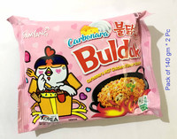 Samyang Buldak Carbonara Hot Chiken Flavor Ramen 140g * 1Pack(Imported) Instant Noodles Non-vegetarian(2 x 140 g)