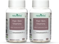 Neuherbs Hair Skin & Vitamin Supplement with Turmeric, Primrose Oil, Glutathione & Collagen(2 x 60 Tablets)