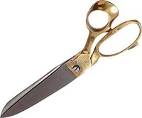 promise u 11 Inches Brass Handle Heavy Duty tailor scissor Scissors(Set of 1, Yellow)
