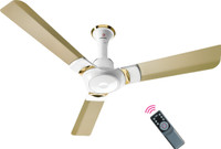 Ottomate Sense Connect 1200 mm BLDC Motor with Remote 3 Blade Ceiling Fan(Royal Gold, Pack of 1)