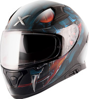 Axor Apex Venomous Black Blue Helmet Motorbike Helmet(Black M.Blue)