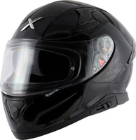 Axor ApexSolid Motorbike Helmet(Black)